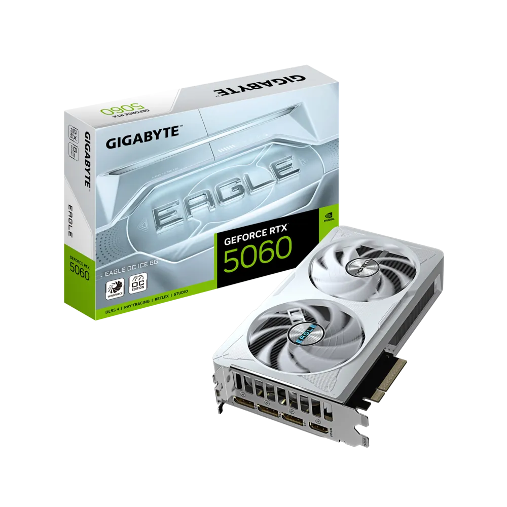 Tarjeta Grafica Gigabyte GeForce RTX 5060 EAGLE OC ICE 8G